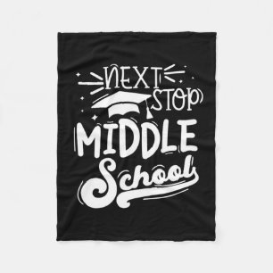 Next Stop Middelbare School Fifth Grade Afstuderen Fleece Deken