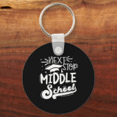Next Stop Middelbare School Fifth Grade Afstuderen Sleutelhanger (Voorkant)