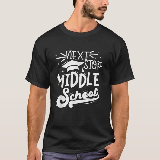 Next Stop Middelbare School Fifth Grade Afstuderen T-shirt (Voorkant)