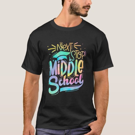 Next Stop Middle School 5th Grade Graduation Last T-shirt (Voorkant)