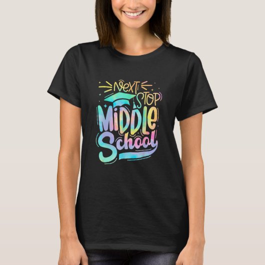Next Stop Middle School 5th Grade Graduation Last T-shirt (Voorkant)