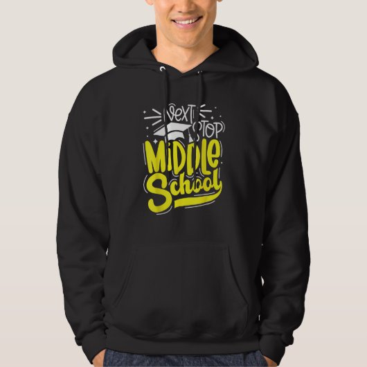 Next Stop Middle School  Graduation 5th Grade Hoodie (Voorkant)