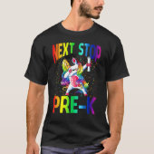 Next Stop Pre K Graduation Unicorn T-shirt (Voorkant)