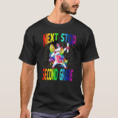 Next Stop Second Grade Graduation Unicorn   T-shirt (Voorkant)