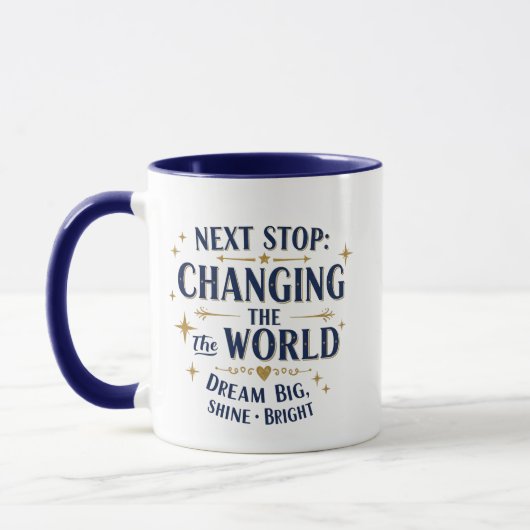 Next Stop Veranderen van de Wereld Mok – (Links)