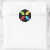 Nexus-sticker Ronde Sticker (Tas)