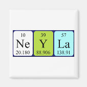Neyla periodieke tabelnaam magneet (Voorkant)