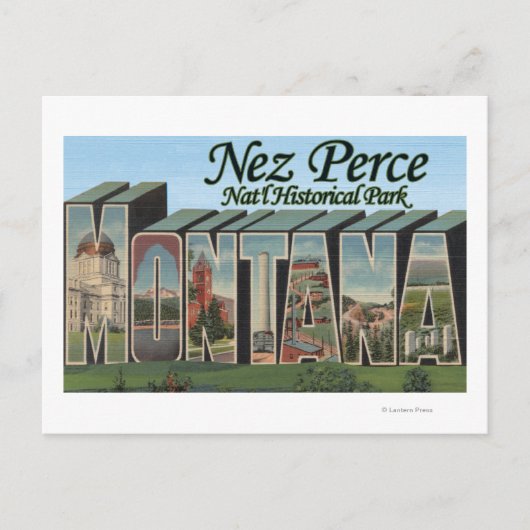 Nez Perce Nat'l Park, Montana Briefkaart (Voorkant)