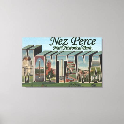 Nez Perce Nat'l Park, Montana Canvas Afdruk (Voorkant)