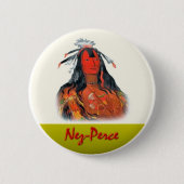 Nez-Perce Ronde Button 5,7 Cm (Voorkant)