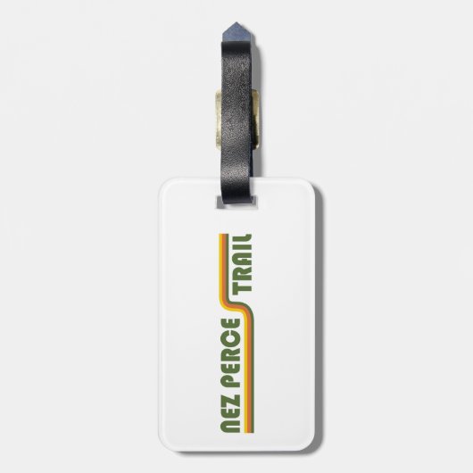 Nez Perce Trail Bagagelabel (Achterkant verticaal)