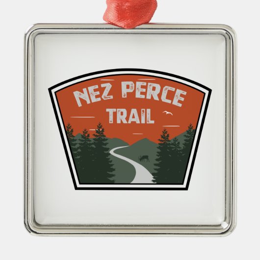 Nez Perce Trail Metalen Ornament (Voorkant)