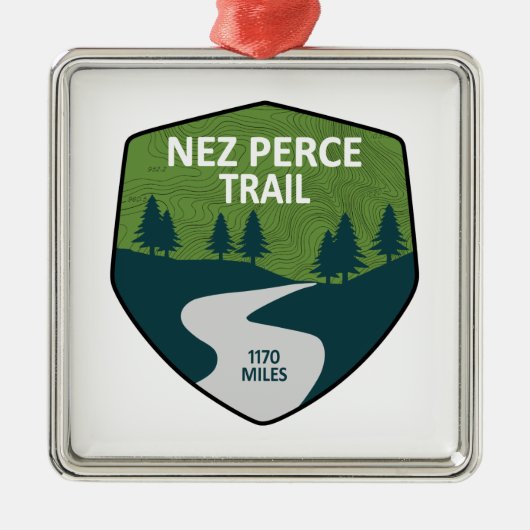 Nez Perce Trail Metalen Ornament (Voorkant)