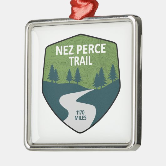 Nez Perce Trail Metalen Ornament (Links)