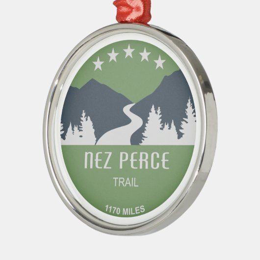 Nez Perce Trail Metalen Ornament (Links)