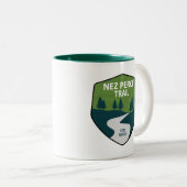 Nez Perce Trail Tweekleurige Koffiemok (Voorkant rechts)