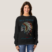 Nez Perce Tribe Inheemse Indiaanse Retro Vinta Trui (Voorkant volledig)