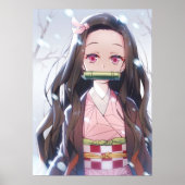 Nezuko Anime Kimetsu no Yaiba Poster (Voorkant)