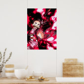 Nezuko Blood Demon Art Demon Slayer Poster (Keuken)