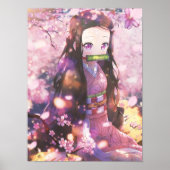 Nezuko Demon Slayer Kimetsu No Yaiba Poster (Voorkant)