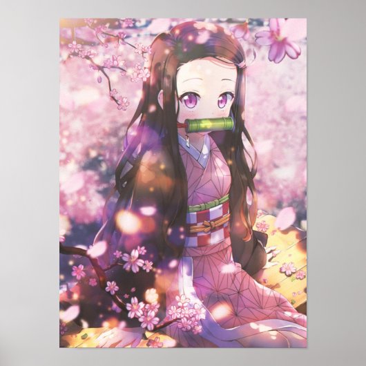 Nezuko Demon Slayer Kimetsu No Yaiba Poster (Voorkant)