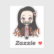 Nezuko - Demon Slayer Schattigee anime stijl chibi