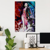 Nezuko in Hell Kimetsu No Yaiba Poster (Thuiskantoor)