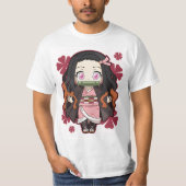 Nezuko kamado blij t-shirt (Voorkant)