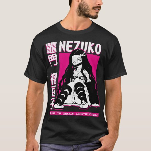 Nezuko Kamado - Demon Slayer Kimetsu no Yaiba T-Sh T-shirt (Voorkant)