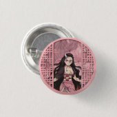 Nezuko Kamado Oni Ronde Button 3,2 Cm (Voorkant /achterkant)