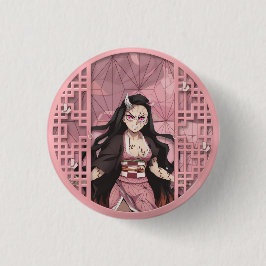 Nezuko Kamado Oni Ronde Button 3,2 Cm