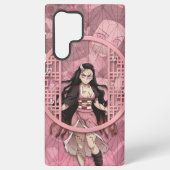Nezuko Kamado Oni Samsung Galaxy Hoesje (Achterkant)