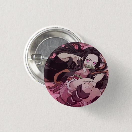Nezuko Kamado Ronde Button 3,2 Cm (Voorkant /achterkant)