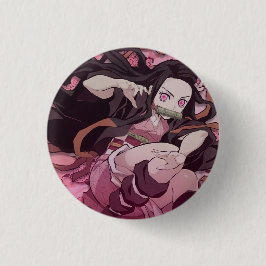 Nezuko Kamado Ronde Button 3,2 Cm