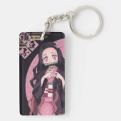 Nezuko Kamado Sleutelhanger van Demon Slayer (achterkant)