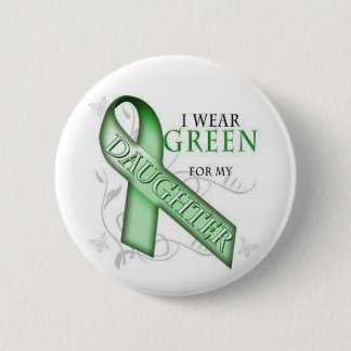 NF1, Neurofibromatosis Awareness - Green Ribbon Ronde Button 5,7 Cm