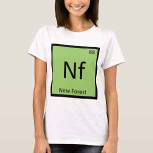 Nf - New Forest Pony Scheikundig Element Paard T-shirt