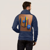 NFC-symbool (audio) Hoodie (Achterkant volledig)