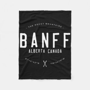 NFF Alberta Canada Graphic Distressed Ski Fleece Deken