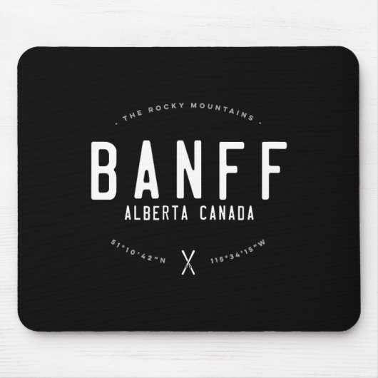 NFF Alberta Canada Graphic Distressed Ski Muismat (Voorkant)