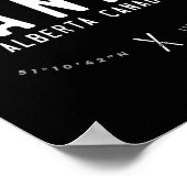 NFF Alberta Canada Graphic Distressed  Ski Poster (Hoek)