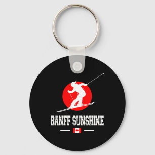 NFF Sunshine Canada Ski Resort Rocky Mountains Ski Sleutelhanger