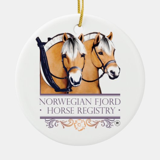 NFHR - Logo kerstLogo Keramisch Ornament (Voorkant)