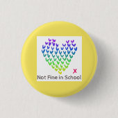 NFIS Small Badge (Geel) Ronde Button 3,2 Cm (Voorkant)