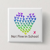 NFIS Square Badge Vierkante Button 5,1 Cm (Voorkant)