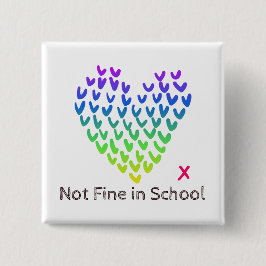 NFIS Square Badge Vierkante Button 5,1 Cm