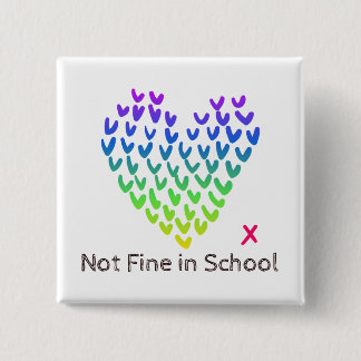 NFIS Square Badge Vierkante Button 5,1 Cm