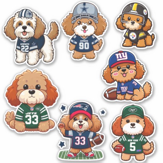 NFL Cavoodles Sticker (Voorkant)