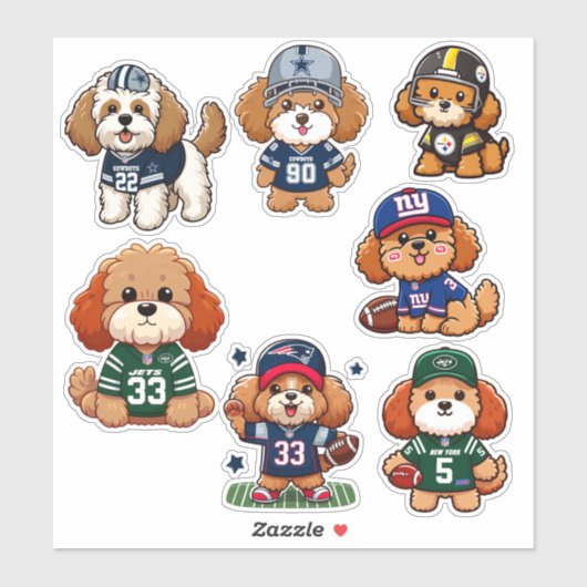 NFL Cavoodles Sticker (Vel)