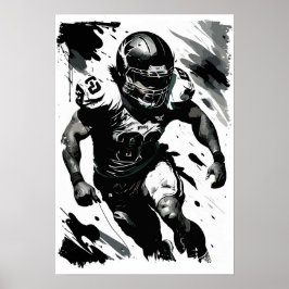 ← NFL Football Abstracte Player Portret Poster